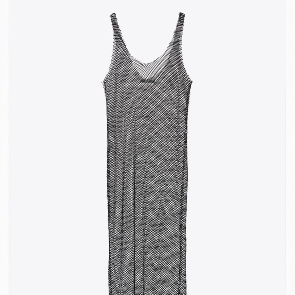 Zara Rhinestone Mesh Dress - Picture 3 of 5